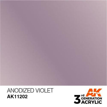 AK Interactive AK11202 Metallic Anodized Violet Acrylic Paint 17ml (3rd Generation)
